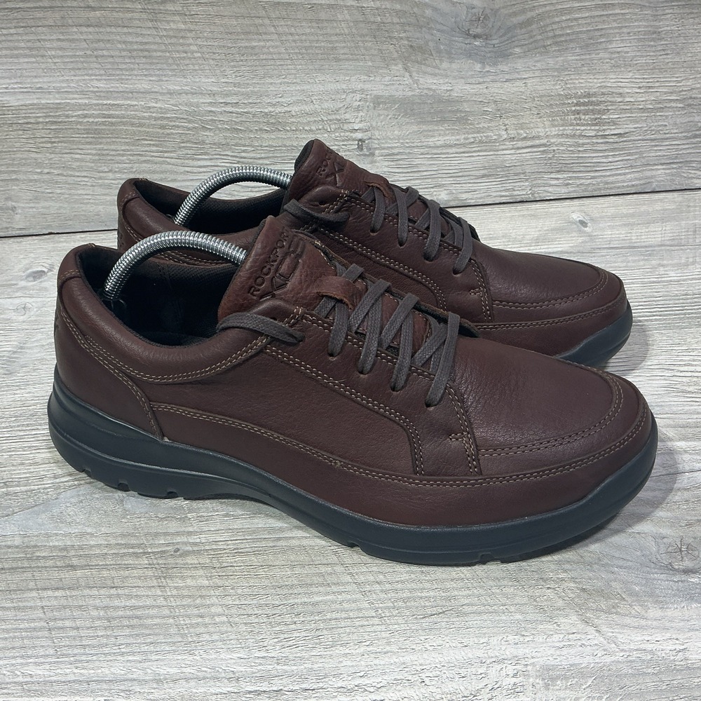 Rockport Junction Point Lace To Toe H79440 Mens 10.5W Brown Oxfords Casual Shoes